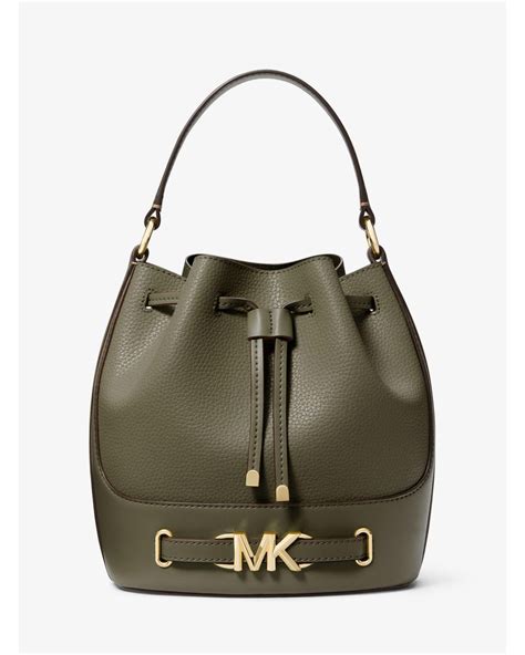 michael kors bucket bag olive green|Michael Kors olive green backpack.